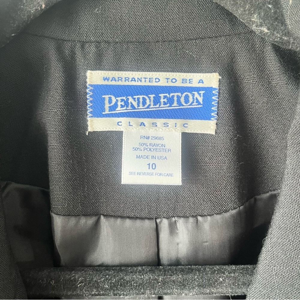 Pendleton Vintage One Button Blazer Jacket Size 10 - image 2